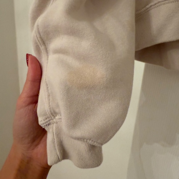 Abercrombie & Fitch Cream Hoodie Sweatshirt & Joggers Set - Picture 3 of 7